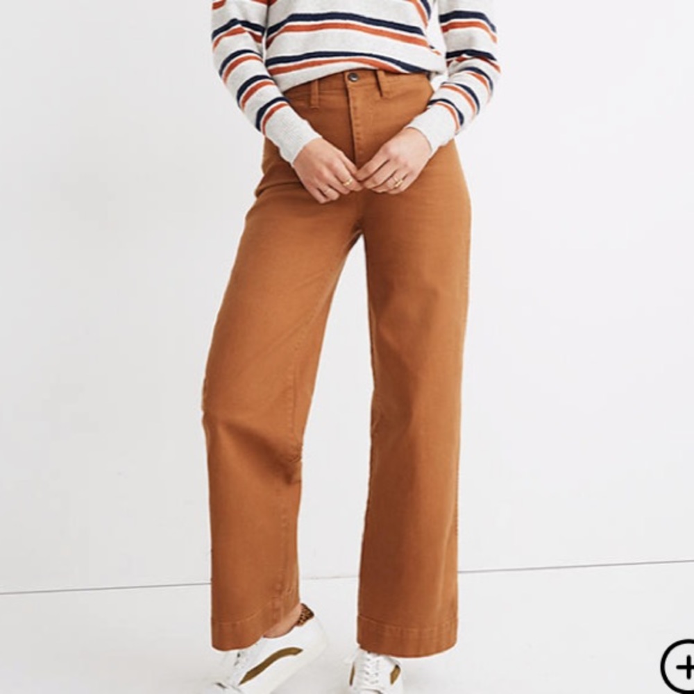 Madewell- Petite Slim Emmett Wide Leg Pant